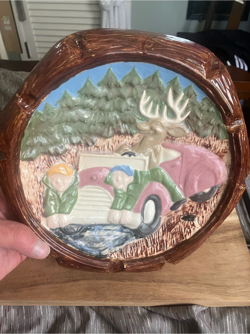 Vintage 1970’s Ceramic or Chalkware Ashtray